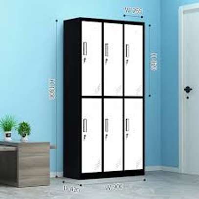 6-Door Steel Metal Locker for Office Storage image 6