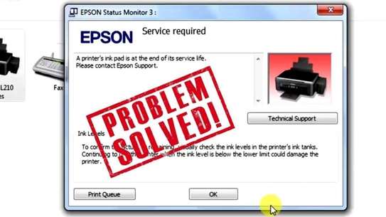 Epson Printer Service Required / Reset image 3