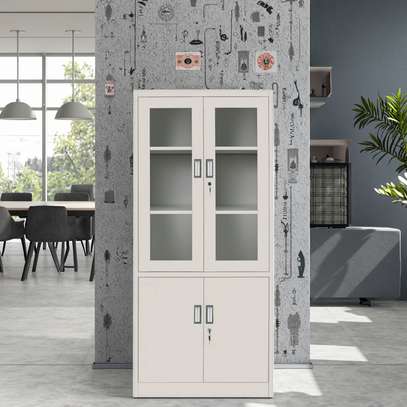 Steel & Glass Door Office Cabinet image 10