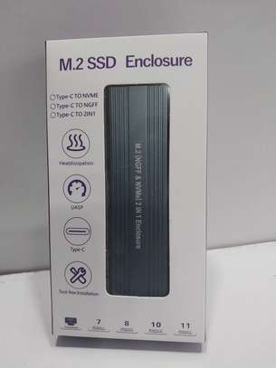 M.2 NVME NGFF SSD Enclosure Solid State Drive External Enclo image 2