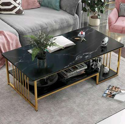 *Modern Luxury Marble Effect Coffee Table* image 1