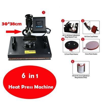6 In1 Multifunction Combo Digital Sublimation Machine-8 in 1 image 1