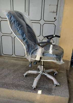 Back Slanting upright adjustable height office chair image 1
