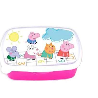 Cartoon Branded Snack Box - blue and pink image 5