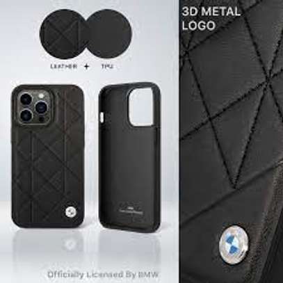 Apple iPhone 14 Pro BMW Leather Case With Quilted Pattern image 1