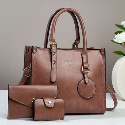 Quality leather 3 in 1 bags set image 1