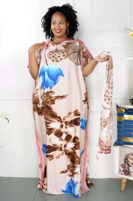Cotton Dresses with scarf image 13