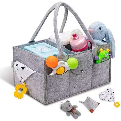 Baby Diaper Caddy Nursery Organizer - Soft and sturdy image 1
