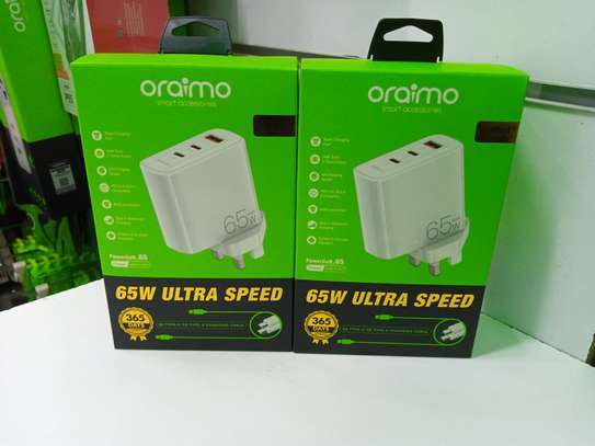 Oraimo 65W Ultra Speed Adapter With Type C Charging Cable image 2