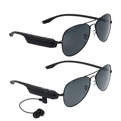 Generic K3 Bluetooth Headset Sunglasses Polarized Glasses & Wireless Bluetooth 4.1 + EDR Music Headphone Hands-free w/ Mic Black image 1