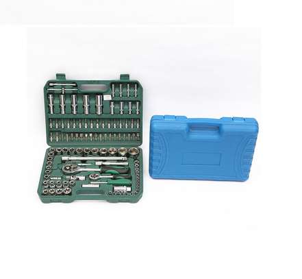 Car repair tool box 108 sets of combination tool box sleeve Ratchet wrench set of repair car tools image 1