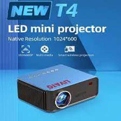 T4 Mini Projector for Home Supports 1080P TV Full HD image 2
