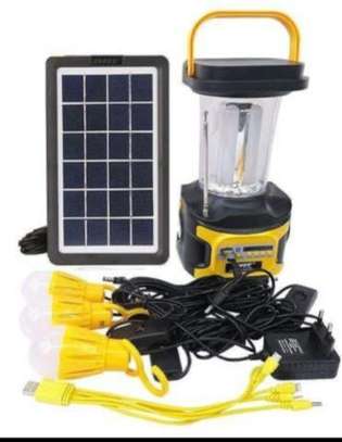 Solar lamp with lamp 4 bulb image 1