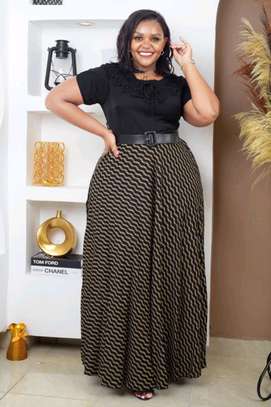 Plus Size Maxi Dress Belted Waist image 6