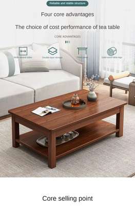Coffee Table: Rectangular Executive Tea Living Room Table image 5