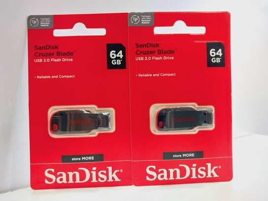 SanDisk Cruzer Blade USB 2.0 Flash Drive 64GB (Black) image 3