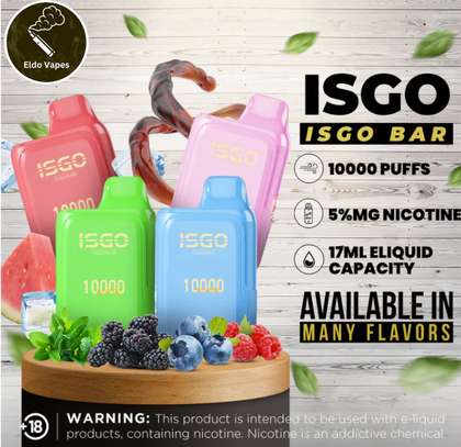 ISGO BAR 10000 Puffs Rechargeable Vape (5% Nic) image 2