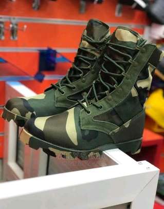 Millitary combat tactical boots image 1