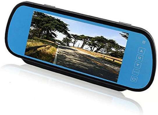 7inch Bluetooth rearview car mirror monitor with USB&SD image 1