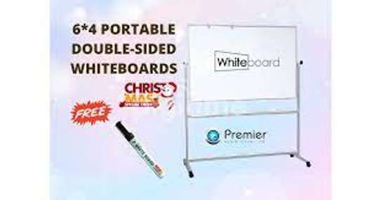 PORTABLE DOUBLE SIDED WHITEBOARD 6*4INCHS image 1