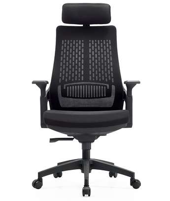 Office Chair : Ergonomic Headrest Mesh Office Chair image 4