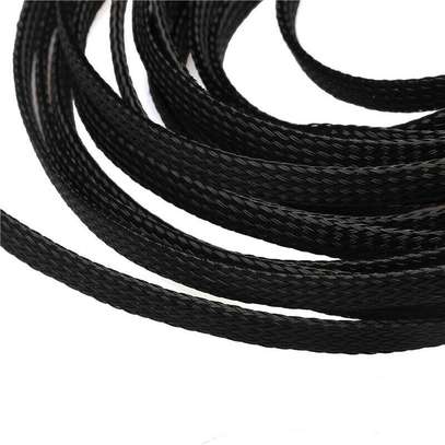 Plastic braided cable sleeve made of polyester 6mm Diameter image 2