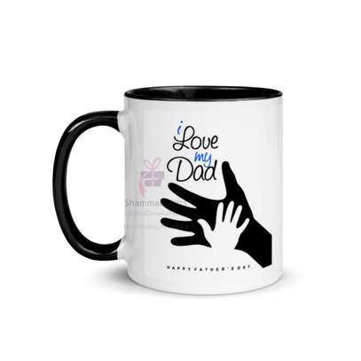 Black 2-tone 11oz Ceramic Mug Dad's gift form Son @Kes.600 image 1