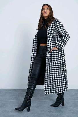 Houndstooth Trench Coats image 8