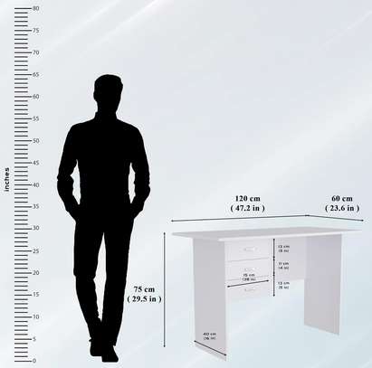 Office Desk: 1.2M by 0.6M Home Office Study Desk image 2