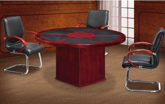 Boardroom Table: Round Conference Table With Scratch Resist image 3
