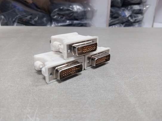 DVI-I Male Dual-Link 24 + 5 To 15 Pin VGA Female Adapter image 1