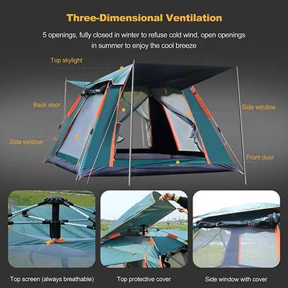 4-8 People Big Size Automatic Waterproof Camping Tent image 1
