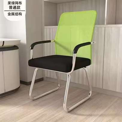 Office Chairs; Comfortable Without Wheel High Back image 1