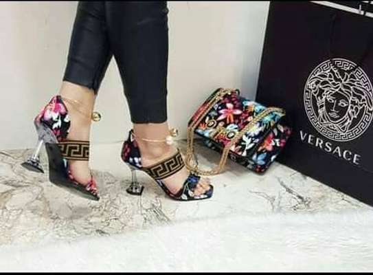 CLASSY VERSACE BAGS AND HEELS image 2