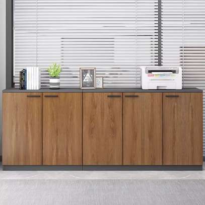 Office Cabinet : 3-Door Wooden Office Storage Cabinet image 7