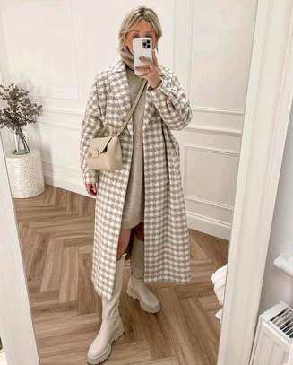 Houndstooth Trench Coats image 4