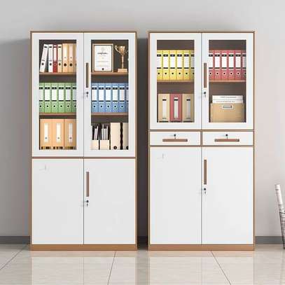 Office Cabinet : 2-Door Half Glass Office Cabinet image 5