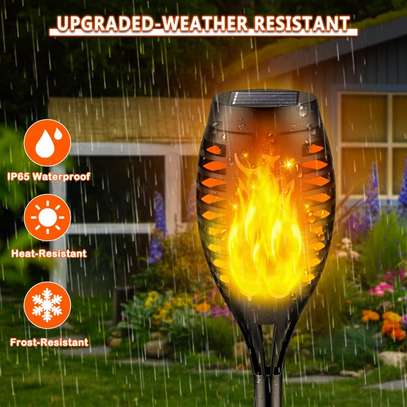 LED Tiki Torches with Flickering Flames image 1