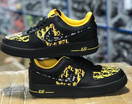 Nike Air Force 1 Dior Fashion Sneakers Yellow And Black in Nairobi CBD PigiaMe
