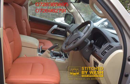 Landcruiser steering cover upholstery image 3
