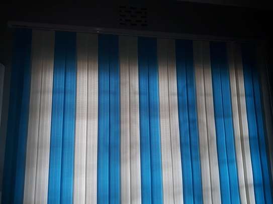 BLUE PRINTED OFFICE BLINDS image 5