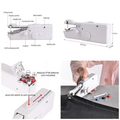 Hand held Portable sewing machine Battery powered image 1