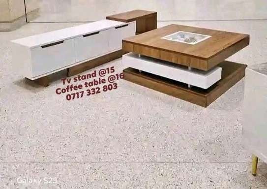 Modern set of tv stand & coffee image 3
