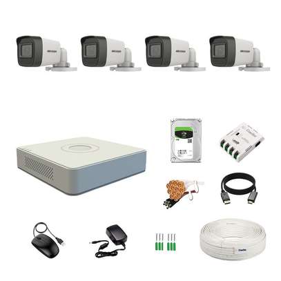 4 CCTV CAMERAS COMPLETE PACKAGE image 1