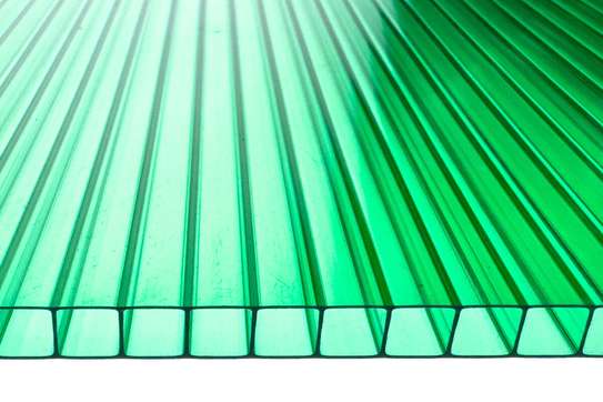 GREEN POLYCARBONATE ROOFING SHEETS image 1