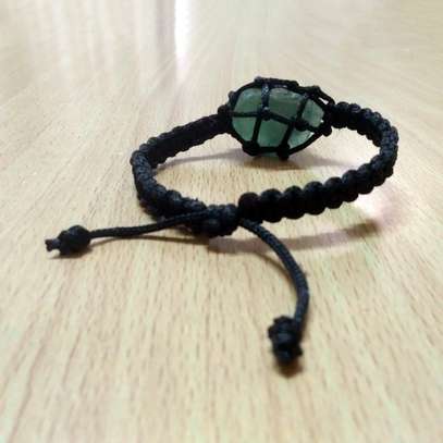 Natural Green Fluorite Crystals~Bracelets~wrist~Meditation image 3