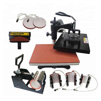 Combo 8 in 1 heat press sublimation machine image 1
