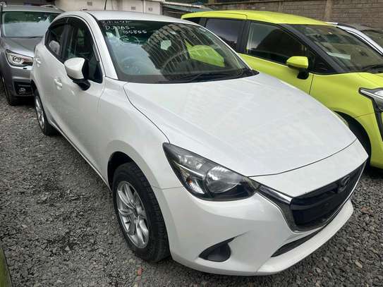Mazda Demio white color fully loaded 2017 model image 8