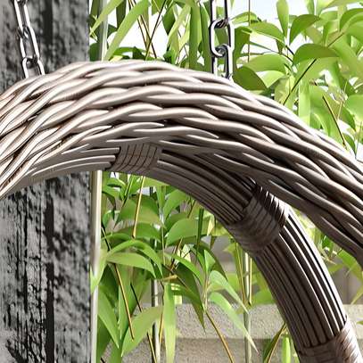 Outdoor Chairs: Fun Outdoor Hammock Swing With a Metal Stand image 2