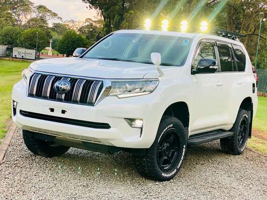Toyota Land cruiser prodo TXL white color fully loaded image 8
